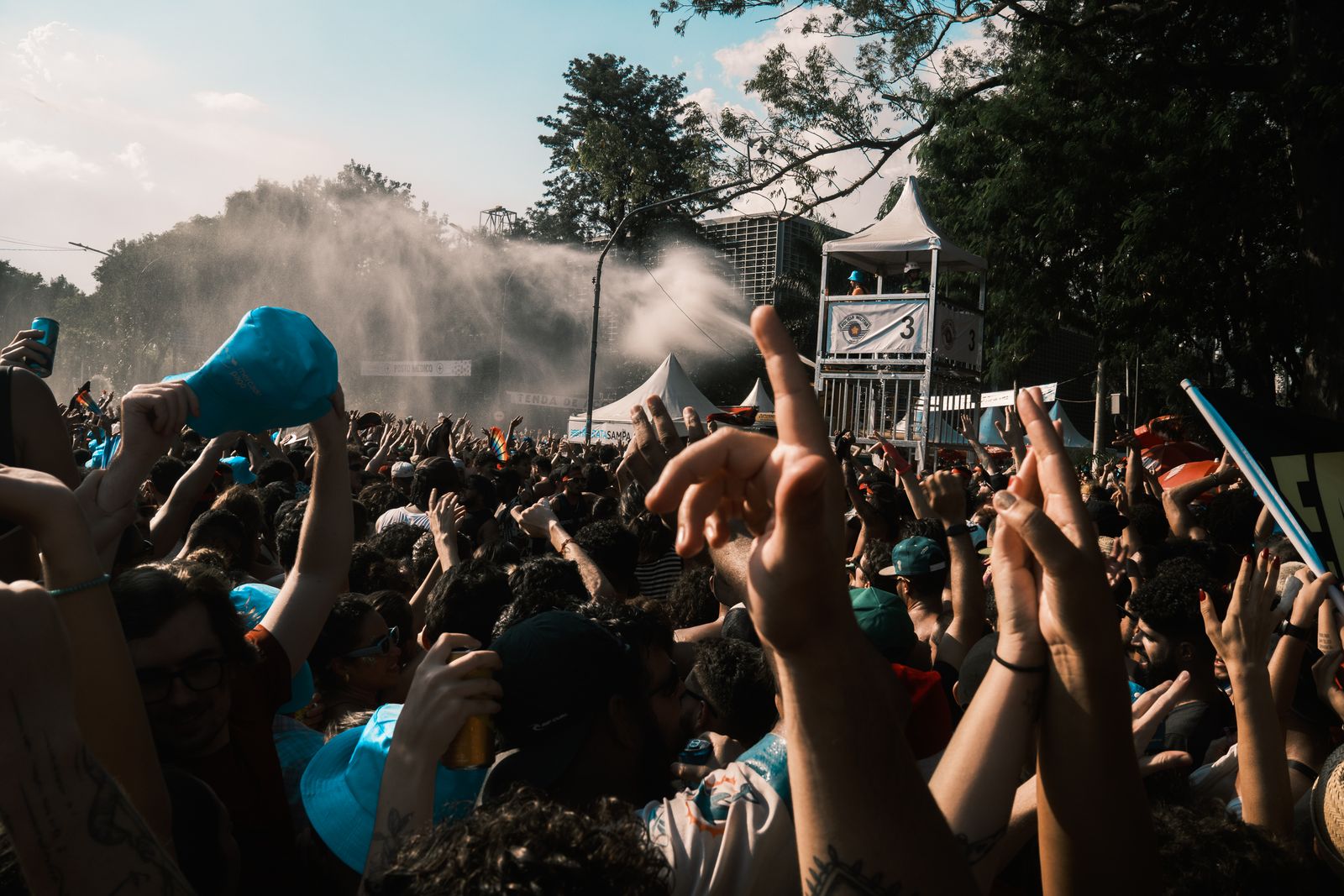 Crowd at an outdoor music festival